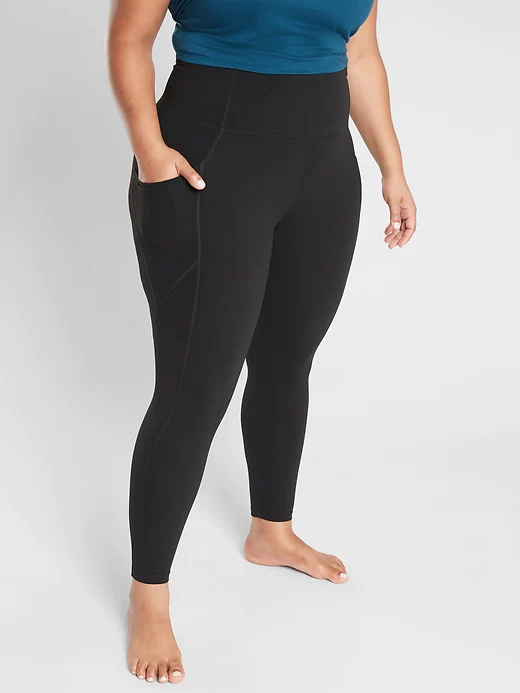 Athleta Meshblock Pocket Salutation Tights plus size