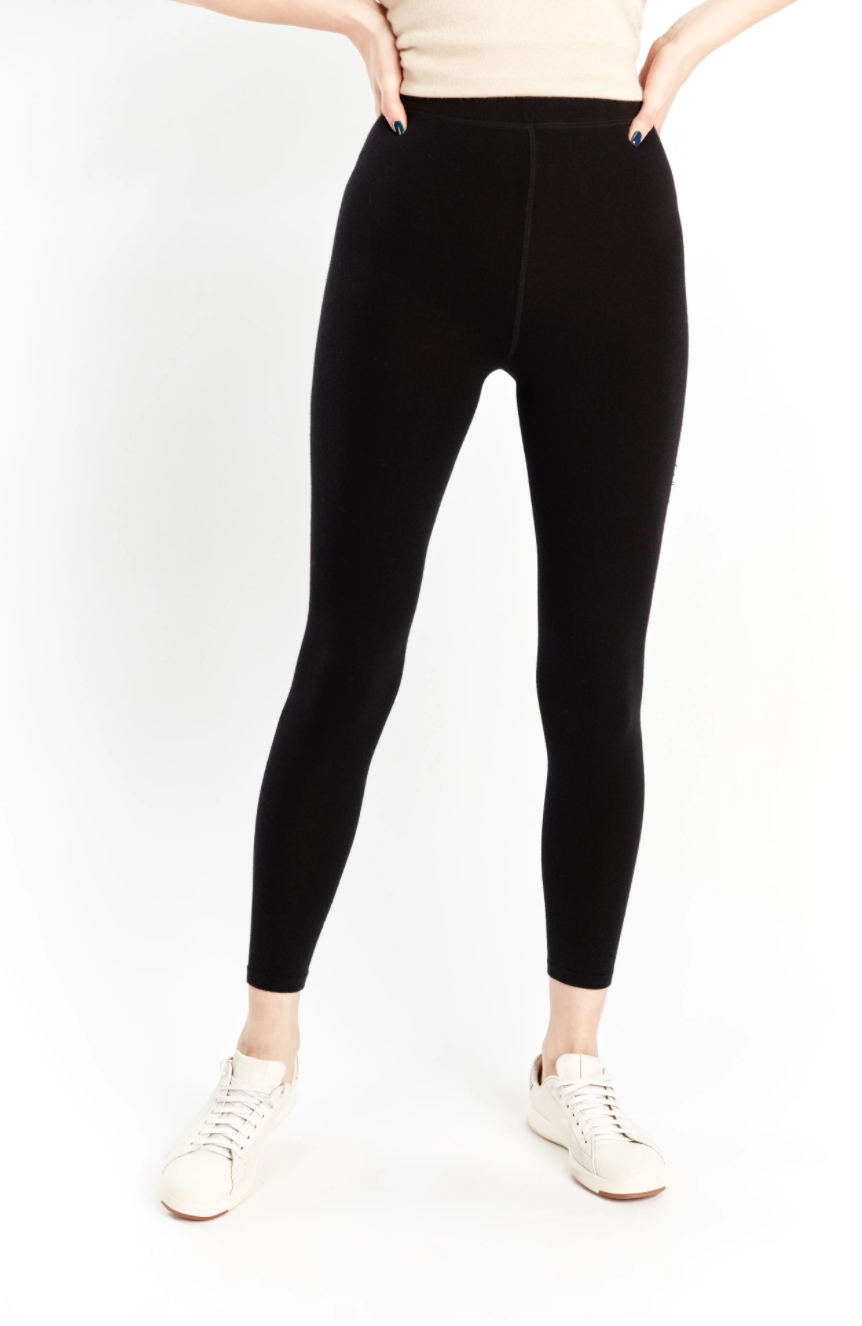 Gobi Silk-Cashmere Leggings front close