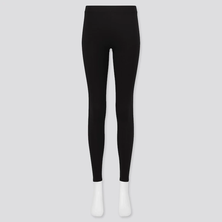 Uniqlo Women's Heattech Extra Warm Leggings​ front black